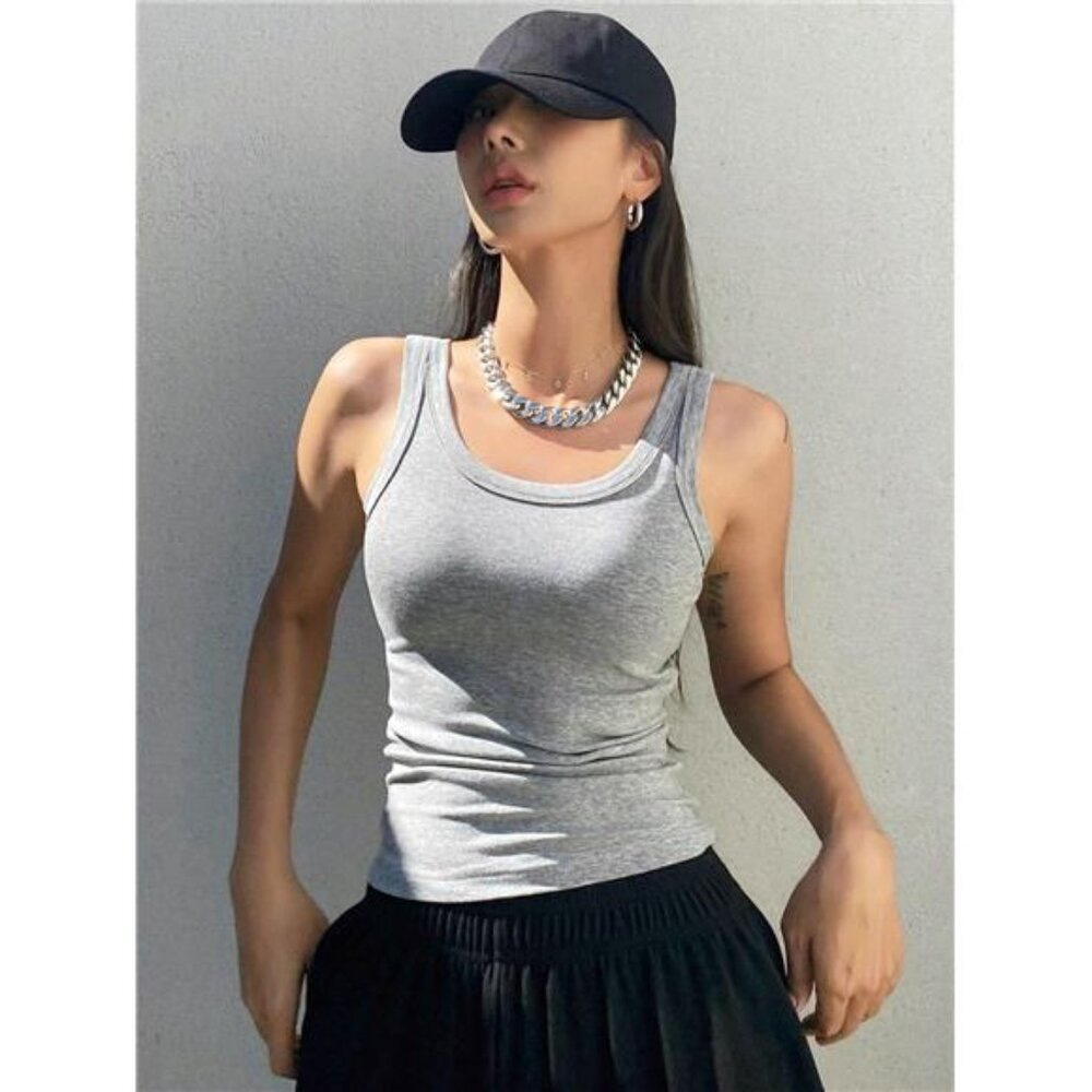 Camisole Tank Soft Top For Women Summer Outfits Tight And Sexy Tank Top Knitted